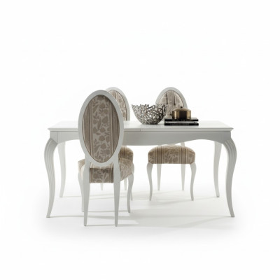 Mesa de comedor Mesa clásica de madera Mesa de lujo Comedor Muebles modernos de diseño