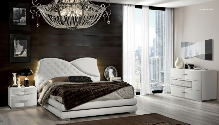 Cama de lujo Muebles clásicos Camas Estructuras de cama Doble Moderno Cama doble Moderna