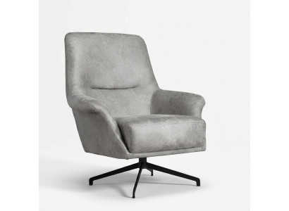 Sillón Diseño Sofá Sofá Relax Cuero Salón Club Asiento Lujo Asiento Gris Moderno