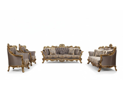Set de lujo de 5 piezas Conjunto de sofá 3+3+1+1 Mesa de café Sofá Sofás Sillón