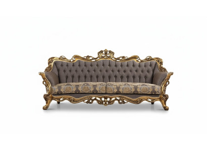 Sofá de tres plazas 3 plazas Sofá cama Sofás Sillón Asiento Tela Estilo Barroco