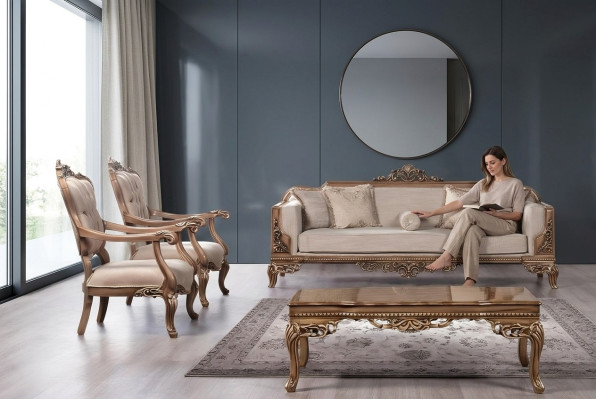 Silla sillón sofá salón de lujo barroco relax tapizado diseño asiento nuevo
