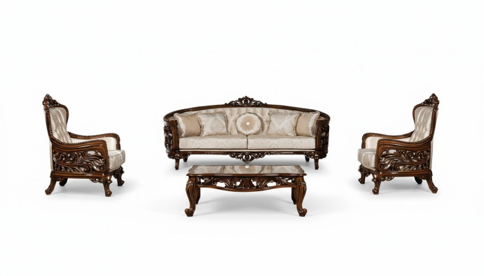 Sofá de lujo conjunto 3+1+1 asientos mesa de centro grupo sofá sillón sofás tela sofá.