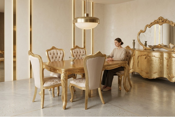 Comedor Mesa de comedor Silla Grupo de comedor Juego de mobiliario de madera Mesa Mesas Sillas Nuevo