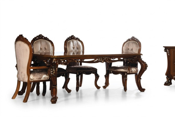Mesa mesa de comedor mesa de comedor sala de madera mesas barrocas comedor mesa de lujo muebles nuevos