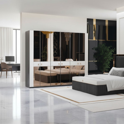 Armario de dormitorio de madera muebles de estilo italiano armarios guardarropa nuevo