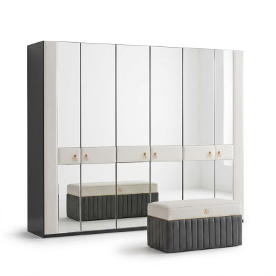 Armario de dormitorio de madera muebles de estilo italiano armarios guardarropa nuevo