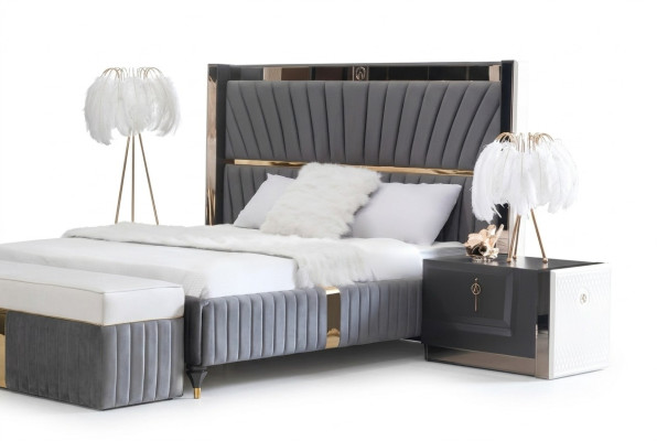Mesita de noche mesa auxiliar mesa madera mesas dormitorio muebles mesitas de noche gris.