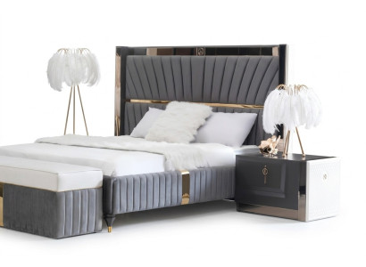 Mesita de noche mesa auxiliar mesa madera mesas dormitorio muebles mesitas de noche gris.