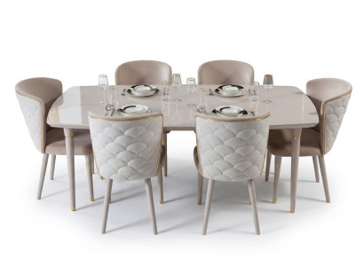 Mesa de comedor Mesa Mesas Moderno Madera Comer Comedor Diseño Estilo italiano Nuevo