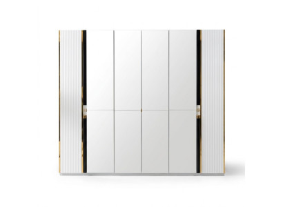 Armario Muebles Armario Estilo italiano Armarios de lujo Dormitorio Oro
