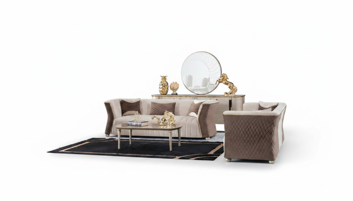 Conjunto de sofás de tres plazas sofás sofás sofá de lujo 3+3 Conjunto de muebles de salón sofá acolchado