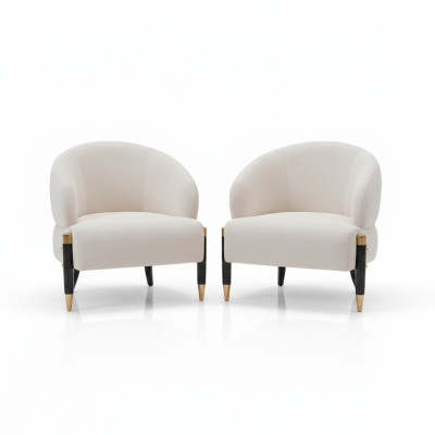 Textil 2x Sessel Polster Stühle Gastro Stoff Esszimmer Neu Design Stuhl Set  Textil 2x Silla Tapizada Sillas de Restaurante de Tela Comedor Nuevo Diseño Juego de Sillas