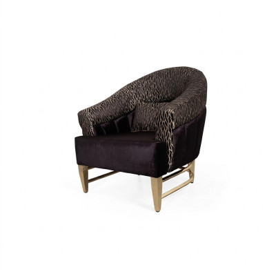 Silla de diseño de lujo en tela para sala de estar, estilo italiano, muebles de salón, sillón.