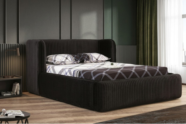 Camas Dormitorio Moderno Marco de Cama Nuevo Cama Tapizada Diseño Lujo Muebles Dobles