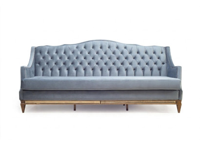 Muebles de lujo tapizados sofás de madera Sofá de lujo italiano sofá clásico