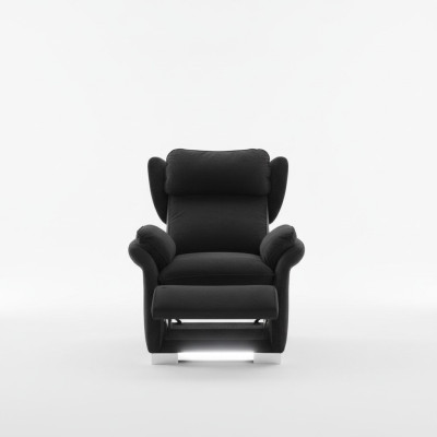 Sillón para televisión multifuncional de relajación estilo italiano, tapizado moderno nuevo.