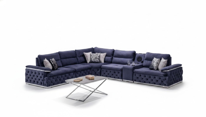 Sofá esquinero en forma de L Chesterfield Muebles Sofá Muebles de diseño Italia