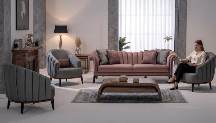 Sofá de 3 plazas diseño conjunto sofá tapizado sofá sofá moderno conjunto