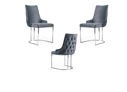 Sillas Juego de comedor 2 sillas Silla blanda Estilo italiano