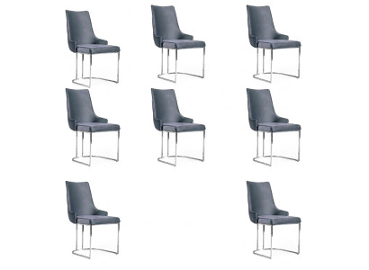 Sillas de comedor, juego de comedor, conjunto de 8 sillas Chesterfield.