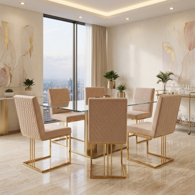 Diseño Juego de sillas 4x Sillón Textil Sillas Tela Comedor Nuevo Tapizado