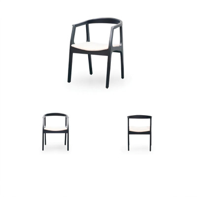 Comedor Muebles de madera Sillas Diseño de lujo Silla tapizada con respaldo Asiento Oficina