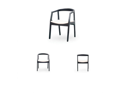 Comedor Muebles de madera Sillas Diseño de lujo Silla tapizada con respaldo Asiento Oficina