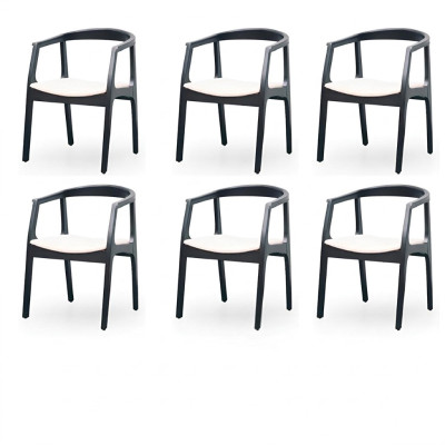 Conjunto de sillas de comedor, sillón, nuevo juego de tapizado de diseño con 6 sillas en grupo