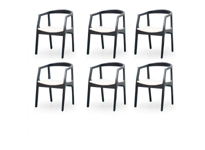 Conjunto de sillas de comedor, sillón, nuevo juego de tapizado de diseño con 6 sillas en grupo