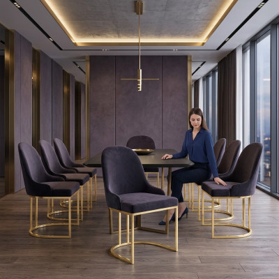 Conjunto de sillones Nuevo 8x sillas Silla Tapizado Diseño Porche Asiento Cocina Comedor
