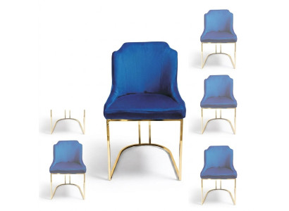 Diseño conjunto de sillas Grupo Tapizado Textil 8 sillas Muebles Lujo Conjunto