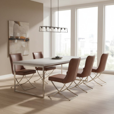 Silla 6 comedor Club sillón de madera de diseño muebles tapizados