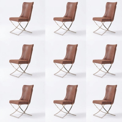 Silla 6 comedor Club sillón de madera de diseño muebles tapizados