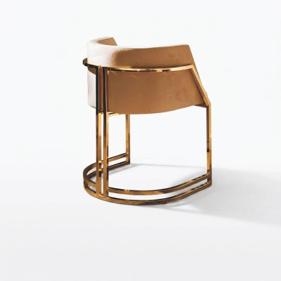 Lujo 1x Silla Silla de comedor Silla de respaldo Silla tapizada