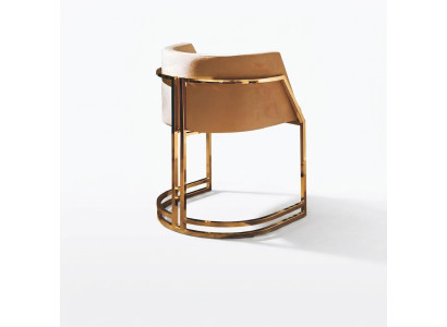 Lujo 1x Silla Silla de comedor Silla de respaldo Silla tapizada