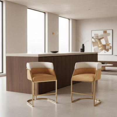 Diseño de silla de tela con respaldo acolchado, conjunto de 8 sillas para comedor de restaurante.