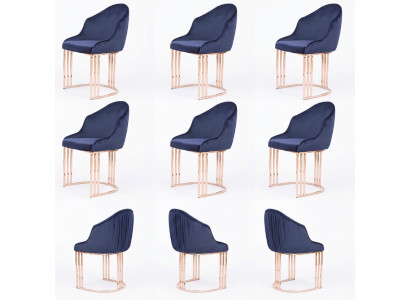 Silla conjunto grupo silla juego 6x grupos sillón silla tapizado hotel textil