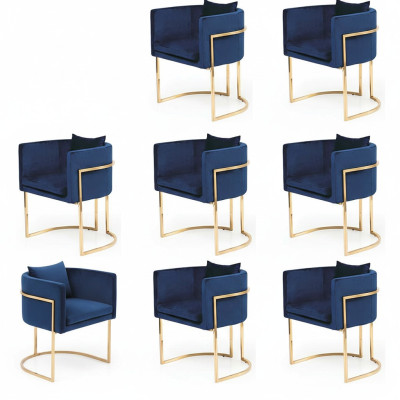 Comedor Silla Sillas Asiento Moderno Madera Maciza Conjunto 8x Lujo Restaurante