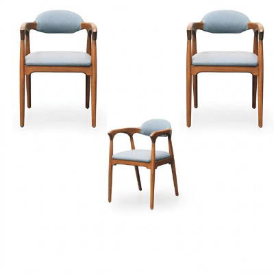 Conjunto de sillas de comedor 2X estilo italiano muebles de lujo.