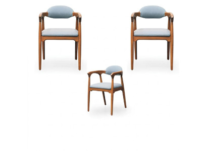 Conjunto de sillas de comedor 2X estilo italiano muebles de lujo.