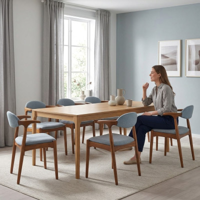 Conjunto completo de grupo de sillas 8 piezas conjunto de sillas de comedor