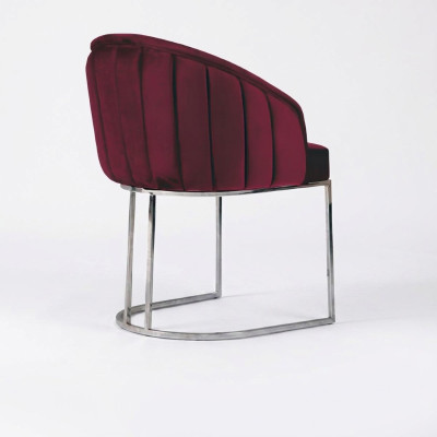 Silla moderna 1x comedor sillón lounge silla tapizada textil