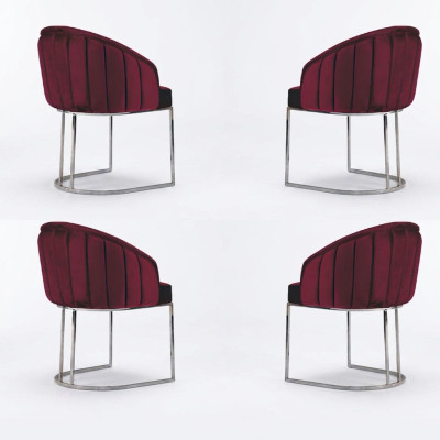 Comedor 4 sillas diseño acolchadas sillones conjunto sillón lounge.