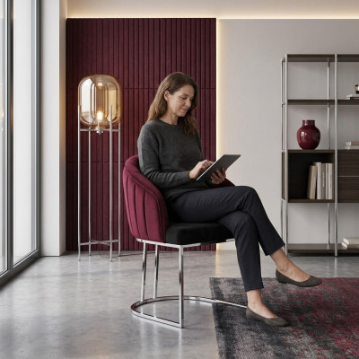 Conjunto de sillas tapizadas diseño de respaldo de madera grupo nuevo comedor 8 sillas