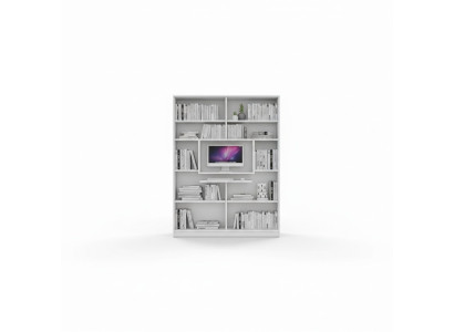 Armario de esquina estantería Librería Armario de madera para habitación infantil juvenil Blanco