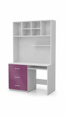 Escritorio de alto brillo morado mesa oficina habitación infantil juvenil mesas nuevas