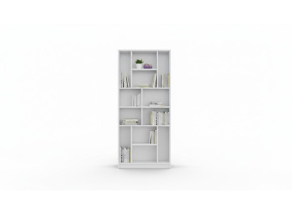 Armario de esquina de estantería de libros de madera para habitación infantil y juvenil.