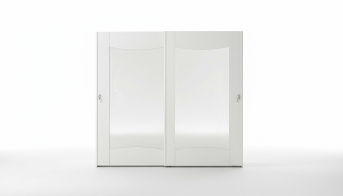 Armario blanco Lujo Muebles italianos Diseño de dormitorio Armario