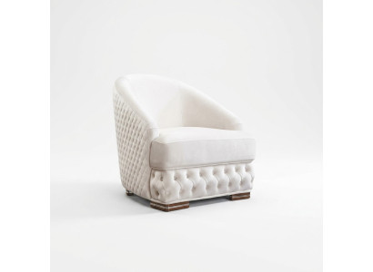 Sillón de 1 plaza Blanco Chesterfield Relax Muebles italianos Decoración